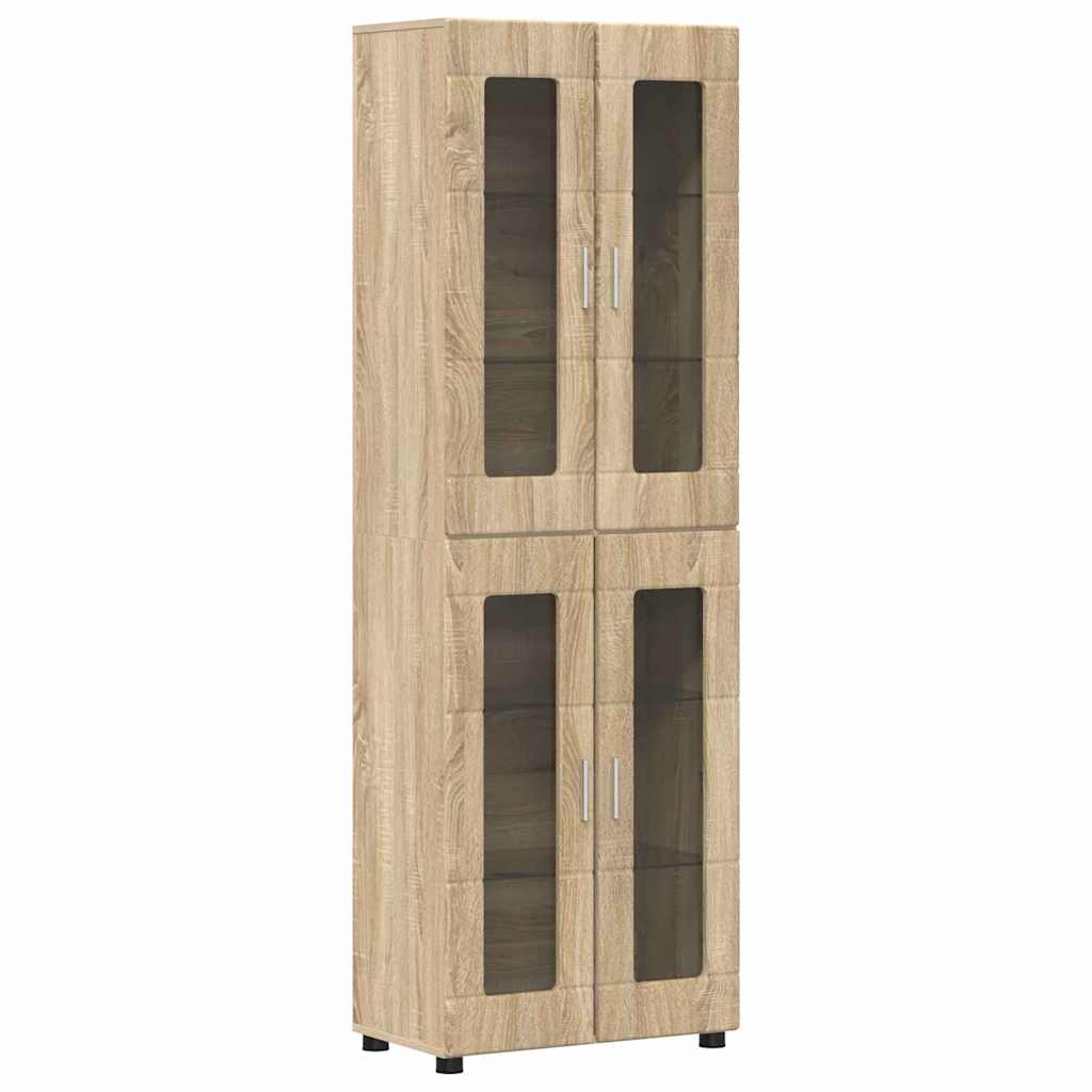 vidaXL TV Cabinet Set FLORIN 3 pcs Sonoma Oak Engineered Wood