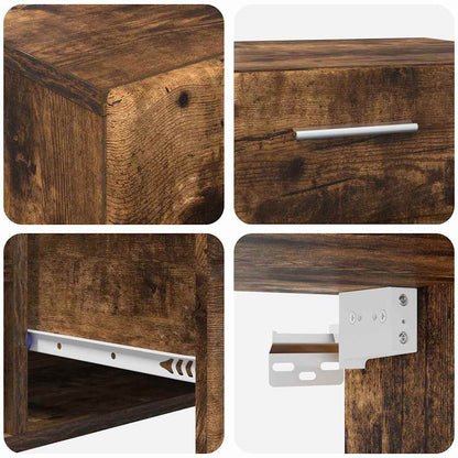 vidaXL TV Cabinet Set FLORIN 3 pcs Smoked Oak Engineered Wood