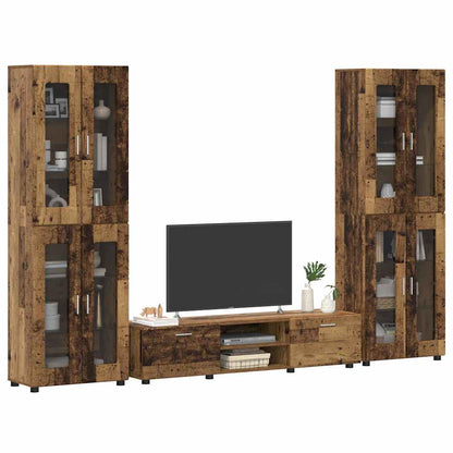 vidaXL TV Cabinet Set FLORIN 3 pcs Old Wood Engineered Wood