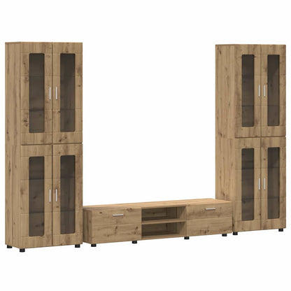 vidaXL TV Cabinet Set FLORIN 3 pcs Artisan Oak Engineered Wood