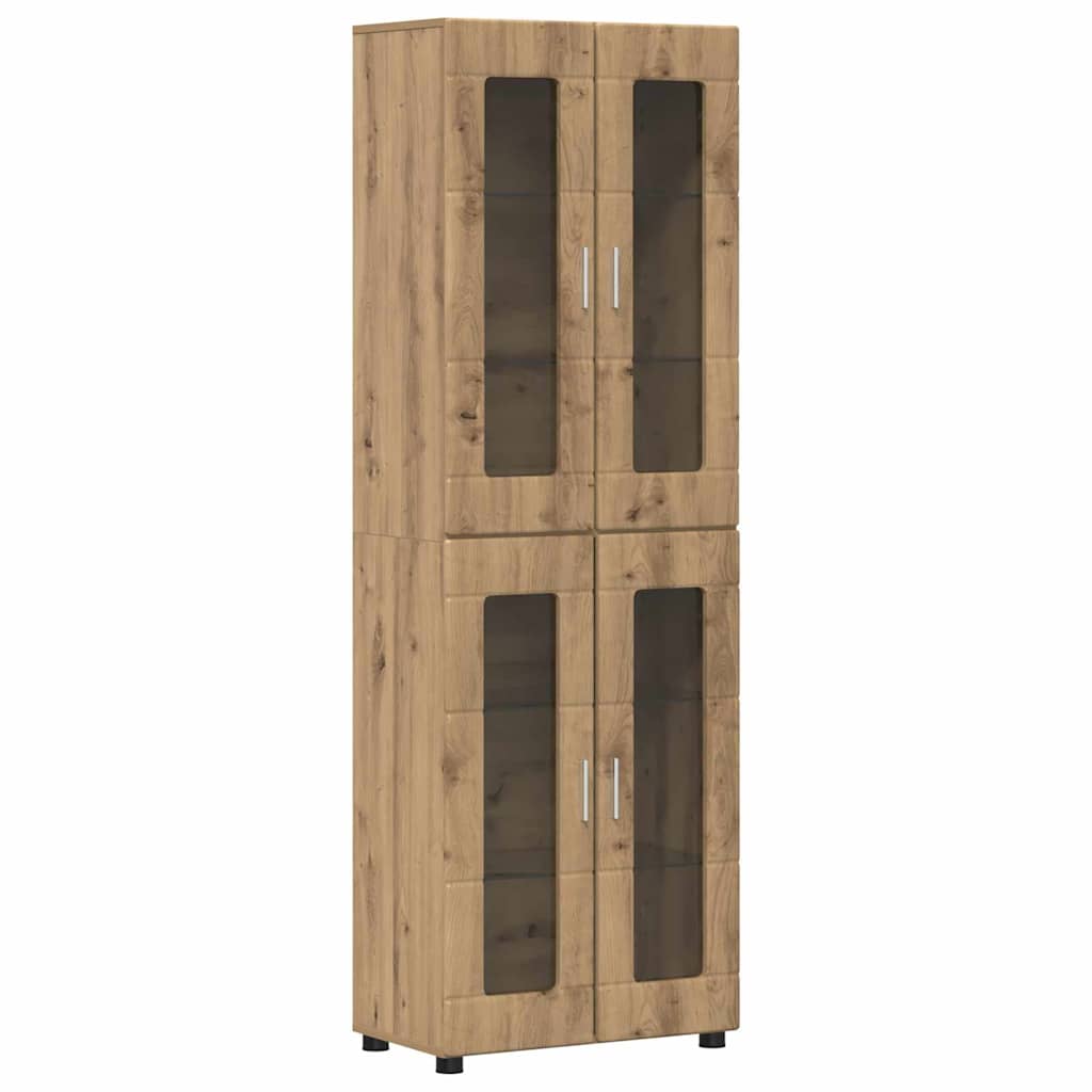 vidaXL TV Cabinet Set FLORIN 3 pcs Artisan Oak Engineered Wood