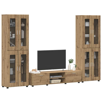 vidaXL TV Cabinet Set FLORIN 3 pcs Artisan Oak Engineered Wood