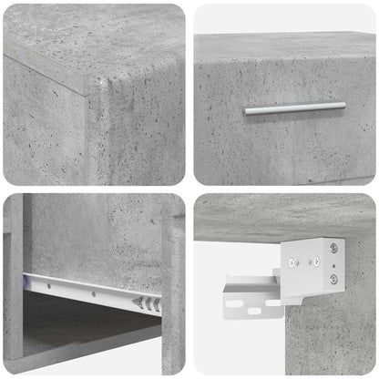 vidaXL TV Cabinet Set FLORIN 3 pcs Concrete Grey Engineered Wood