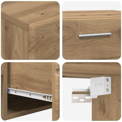 vidaXL TV Cabinet Set FLORIN 3 pcs Artisan Oak Engineered Wood