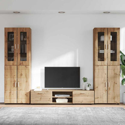 vidaXL TV Cabinet Set FLORIN 3 pcs Artisan Oak Engineered Wood