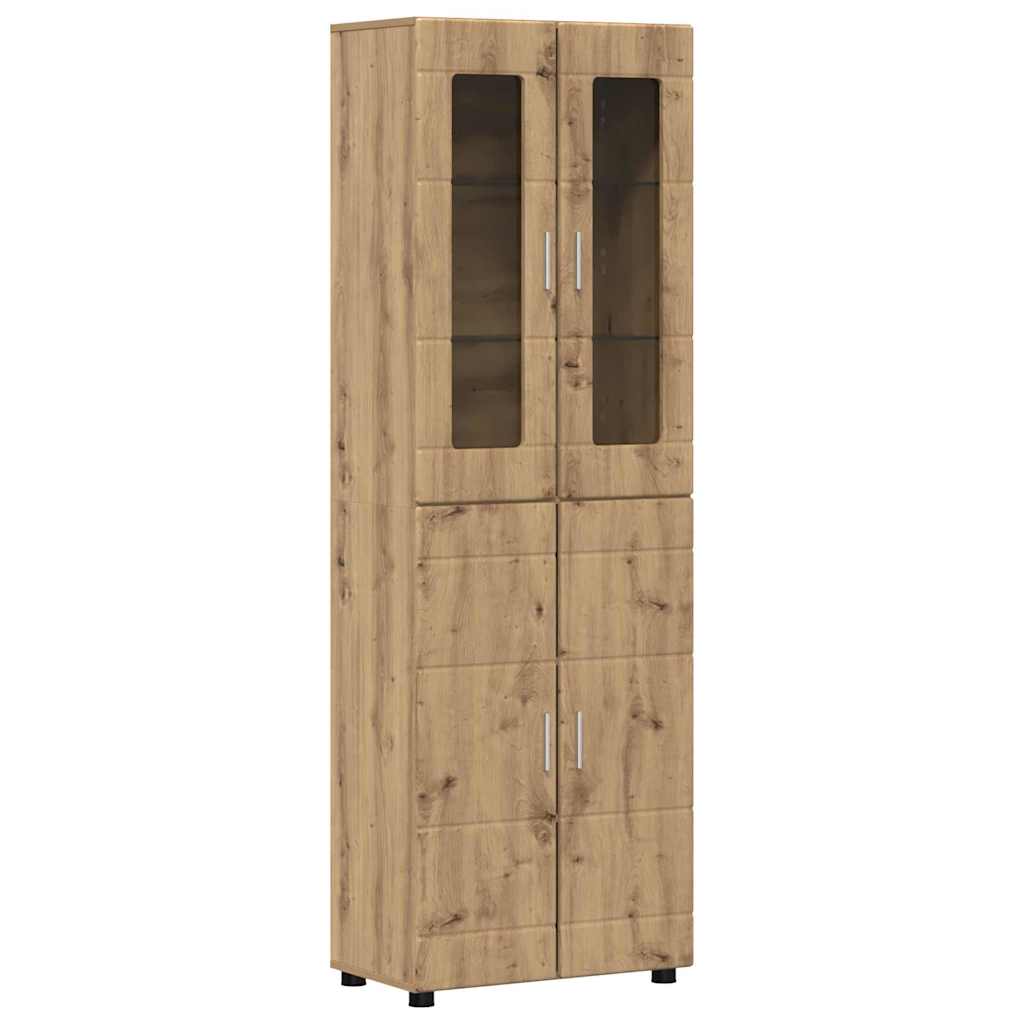 vidaXL TV Cabinet Set FLORIN 3 pcs Artisan Oak Engineered Wood