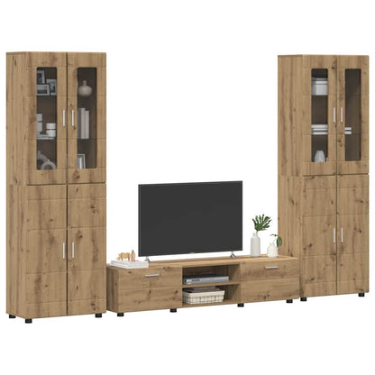 vidaXL TV Cabinet Set FLORIN 3 pcs Artisan Oak Engineered Wood