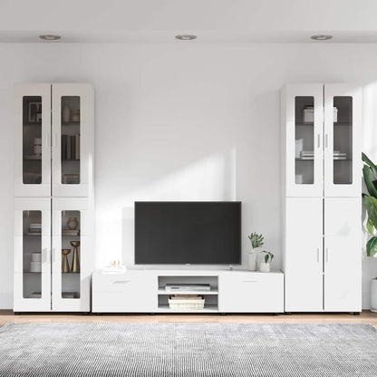 vidaXL TV Cabinet Set FLORIN 3 pcs White Engineered Wood