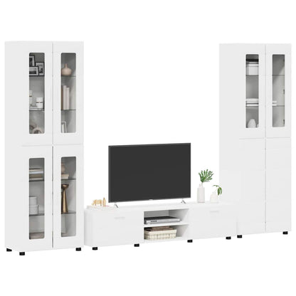 vidaXL TV Cabinet Set FLORIN 3 pcs White Engineered Wood