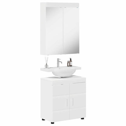 vidaXL Bathroom Furniture Set TULUM 2 pcs White 60 x 34 x 63 cm