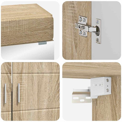 vidaXL Bathroom Furniture Set TULUM Sonoma Oak Engineered Wood