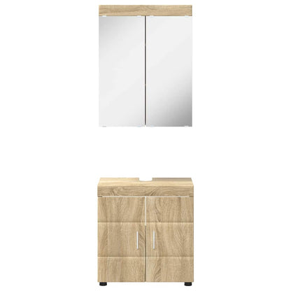 vidaXL Bathroom Furniture Set TULUM Sonoma Oak Engineered Wood