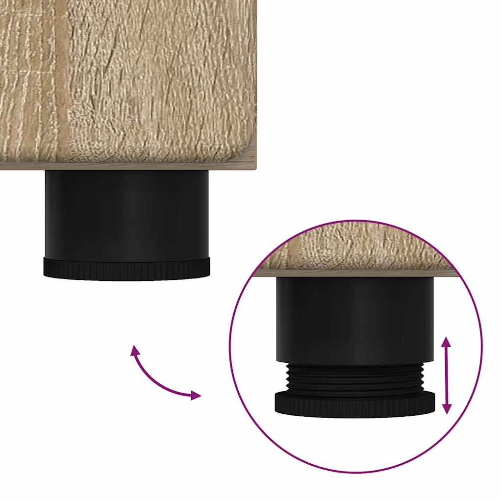 vidaXL Bathroom Furniture Set TULUM Sonoma Oak Engineered Wood