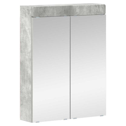 vidaXL Bathroom Furniture Set TULUM 2 pcs Concrete Grey