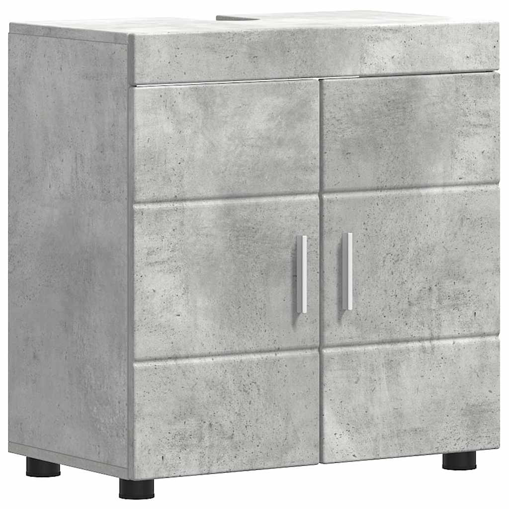 vidaXL Bathroom Furniture Set TULUM 2 pcs Concrete Grey