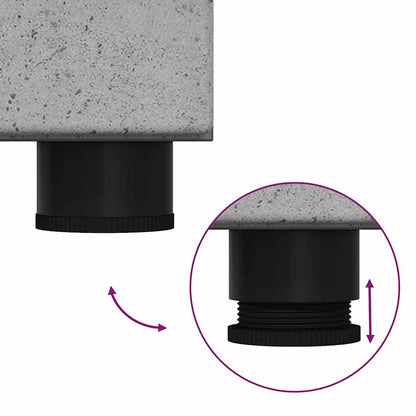 vidaXL Bathroom Furniture Set TULUM 2 pcs Concrete Grey