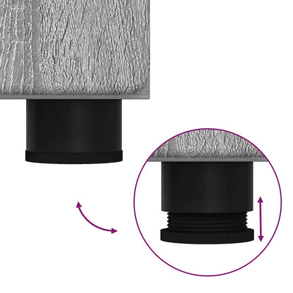 vidaXL Bathroom Furniture Set TULUM Grey Sonoma Engineered Wood