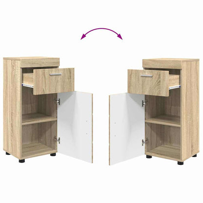 vidaXL Bathroom Furniture Set TULUM Sonoma Oak Engineered Wood