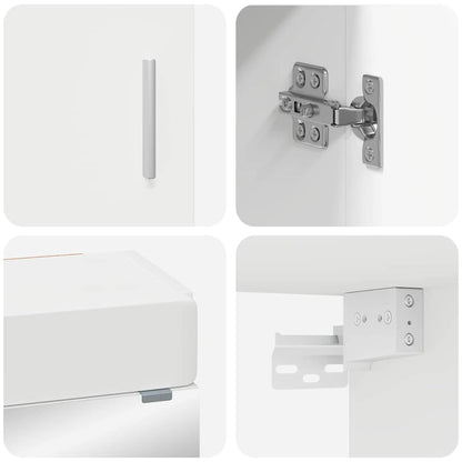 vidaXL Bathroom Furniture Set TULUM 3 pcs White 60 x 34 x 63 cm