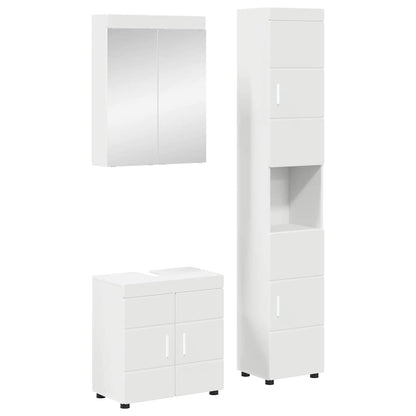 vidaXL Bathroom Furniture Set TULUM 3 pcs White 60 x 34 x 63 cm