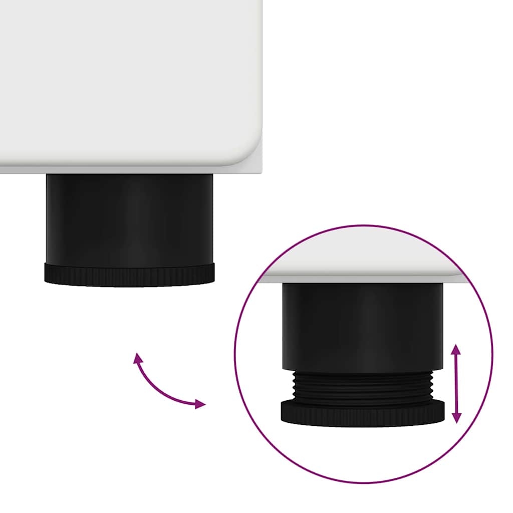 vidaXL Bathroom Furniture Set with Shelf TULUM White Engineered Wood