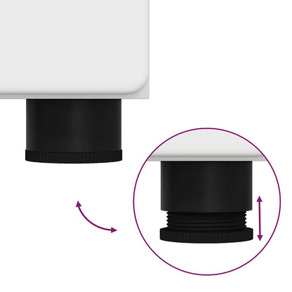 vidaXL Bathroom Furniture Set with Shelf TULUM White Engineered Wood