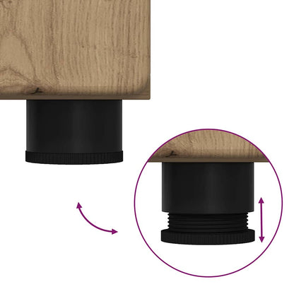 vidaXL Bathroom Furniture Set TULUM 3 pcs Artisan Oak 60 x 34 x 63 cm