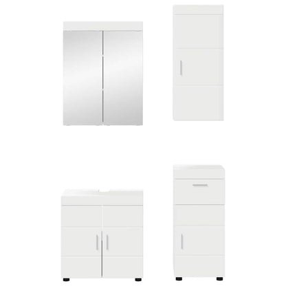 vidaXL Bathroom Furniture Set with Drawer TULUM White Engineered Wood