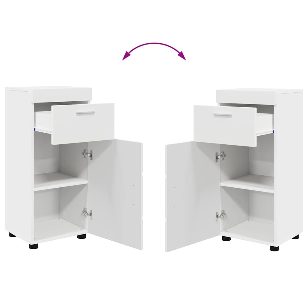 vidaXL Bathroom Furniture Set with Drawer TULUM White Engineered Wood