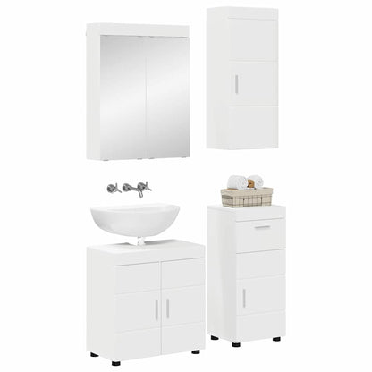 vidaXL Bathroom Furniture Set with Drawer TULUM White Engineered Wood