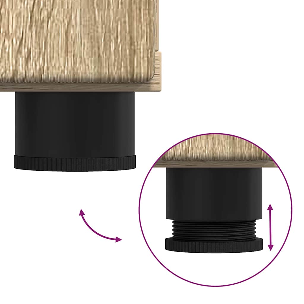 vidaXL Bathroom Furniture Set TULUM Sonoma Oak Engineered Wood