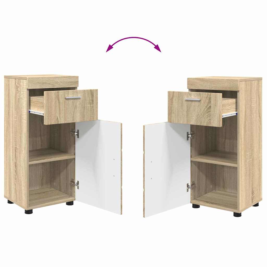 vidaXL Bathroom Furniture Set TULUM Sonoma Oak Engineered Wood
