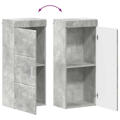 vidaXL Bathroom Furniture Set TULUM 4 pcs Concrete Grey