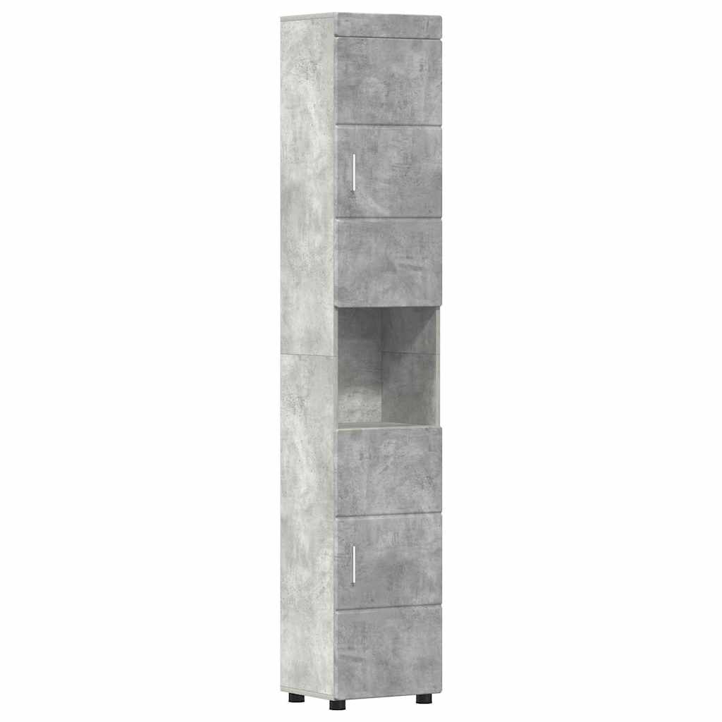 vidaXL Bathroom Furniture Set TULUM 5 pcs Concrete Grey