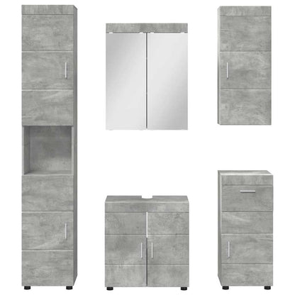 vidaXL Bathroom Furniture Set TULUM 5 pcs Concrete Grey