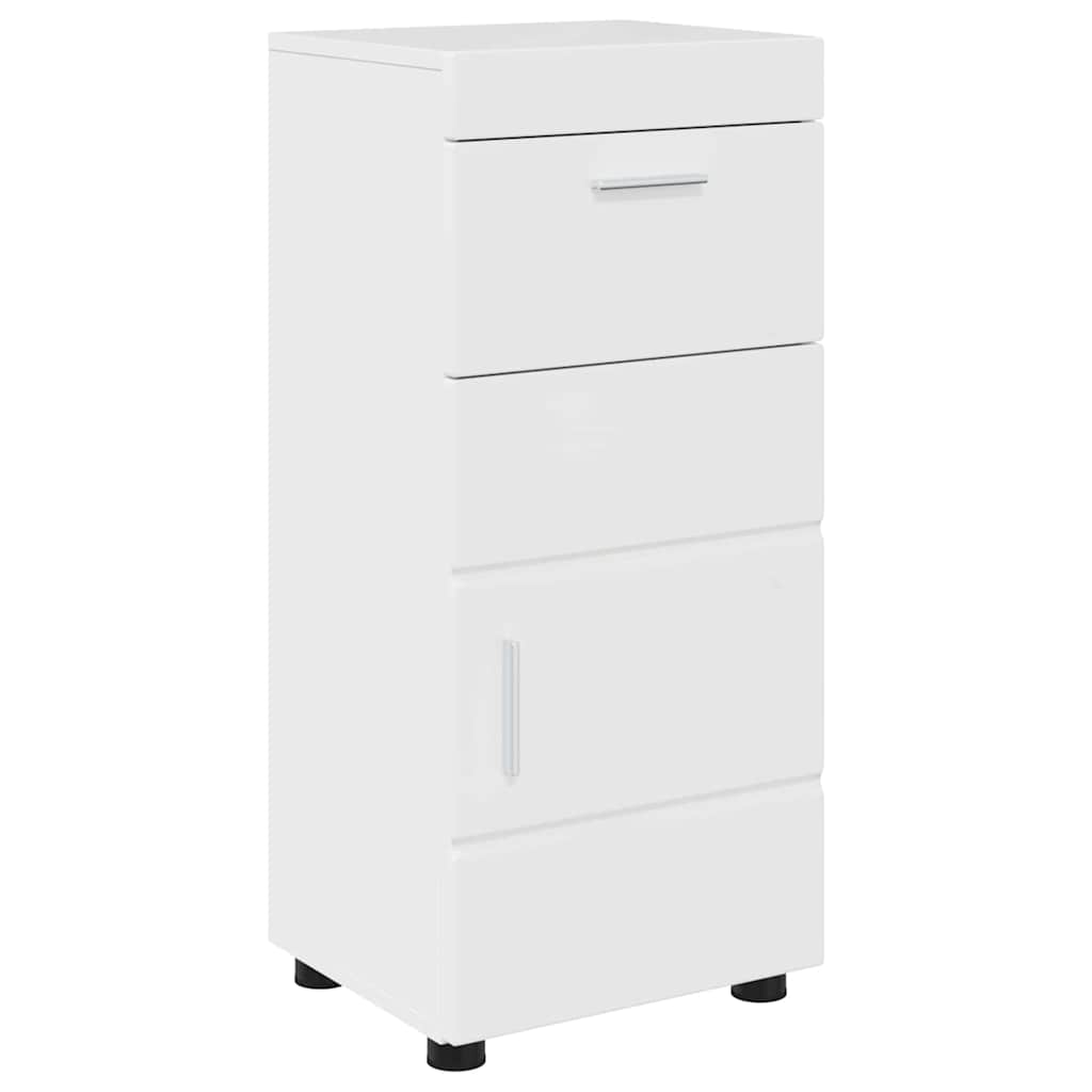 vidaXL Bathroom Furniture Set TULUM 5 pcs High Gloss White