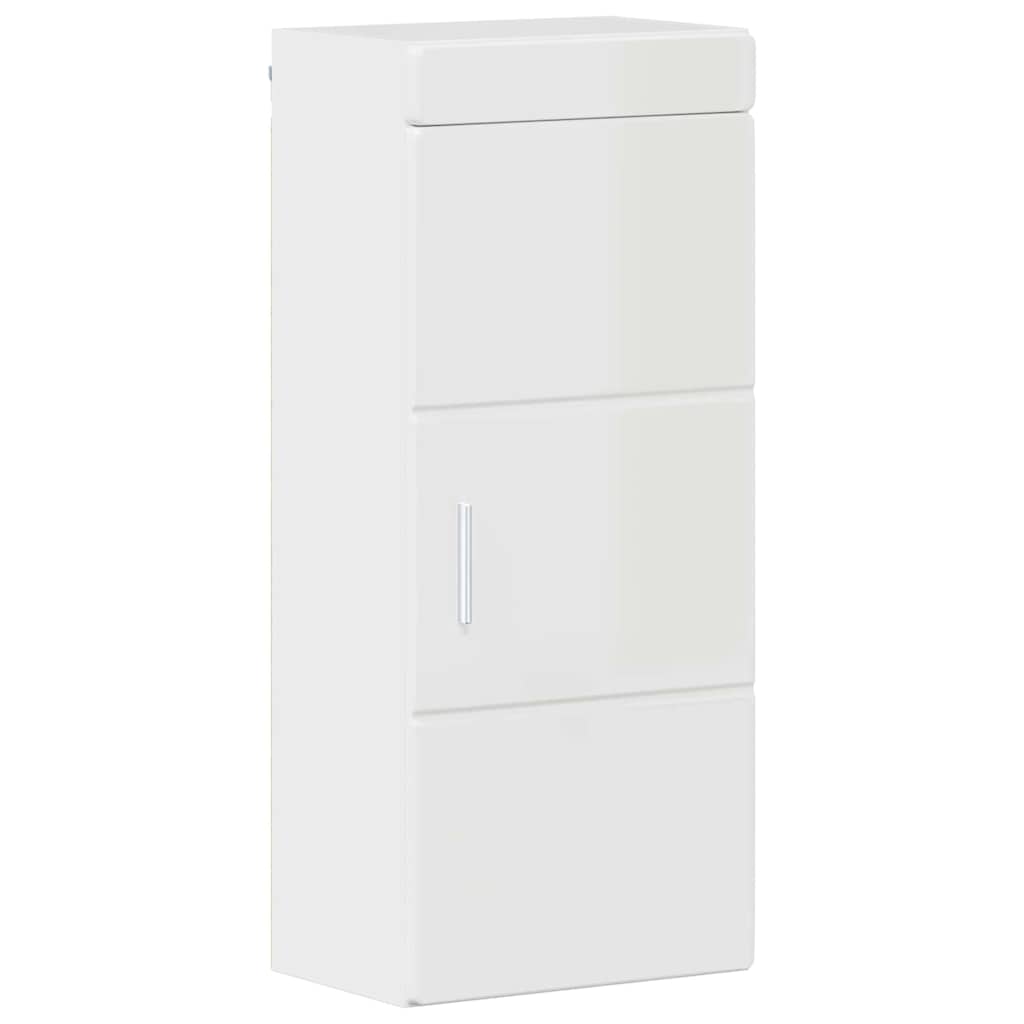 vidaXL Bathroom Furniture Set TULUM 5 pcs High Gloss White