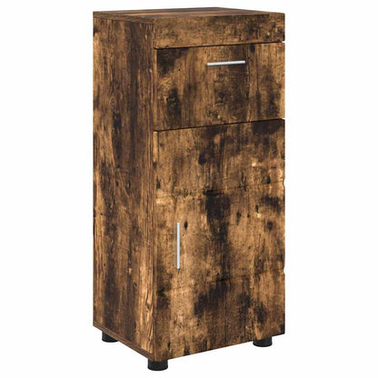 vidaXL Bathroom Furniture Set TULUM Smoked Oak Engineered Wood