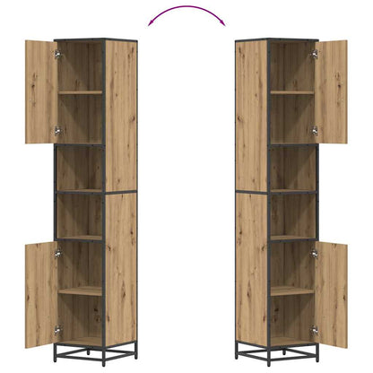 vidaXL Bathroom Furniture Set Artisan Oak 35 x 37.5 x 188.5 cm