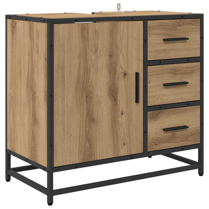 vidaXL Bathroom Furniture Set 2 pcs Artisan Oak Engineered Wood
