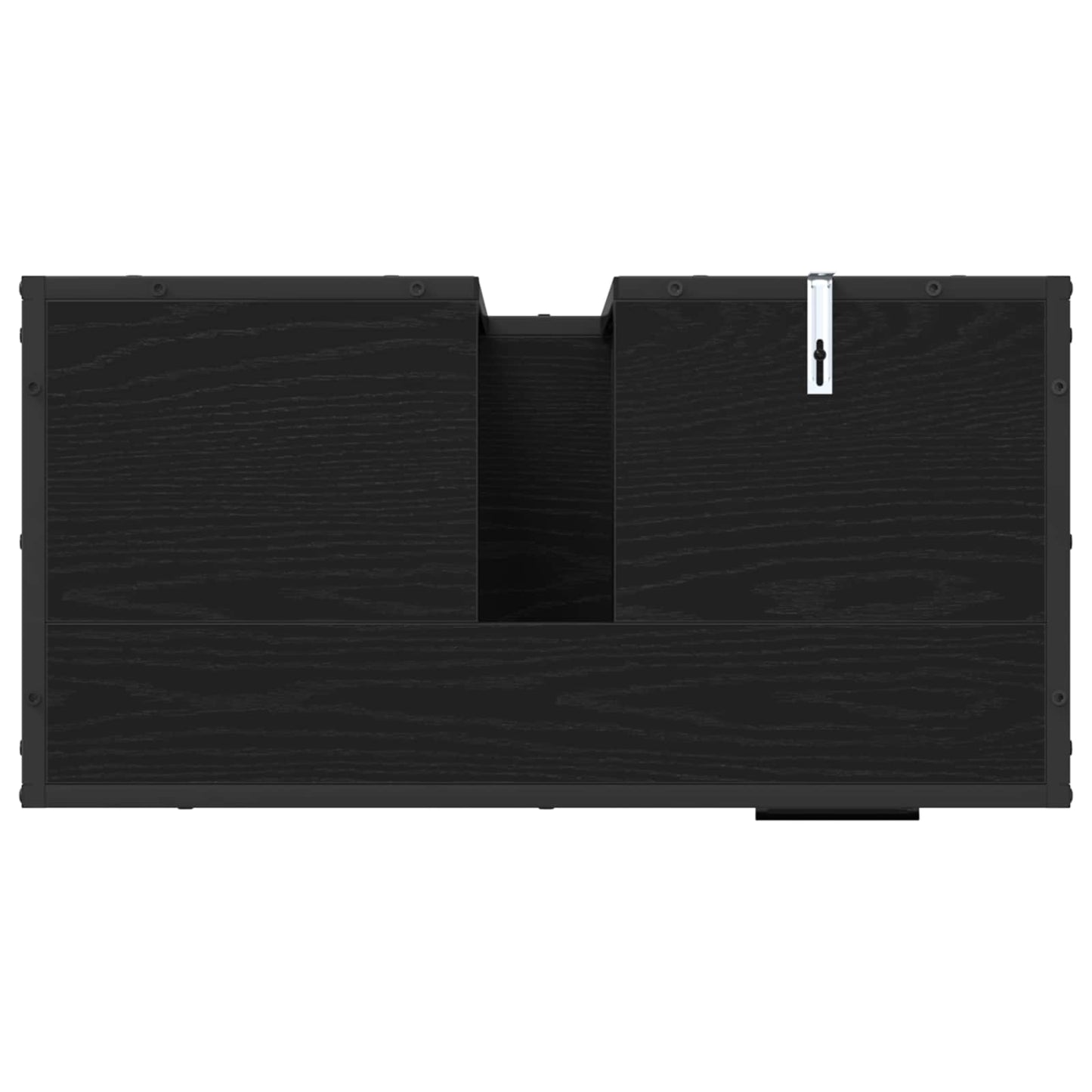 vidaXL Bathroom Furniture Set 2 pcs Black oak Engineered wood
