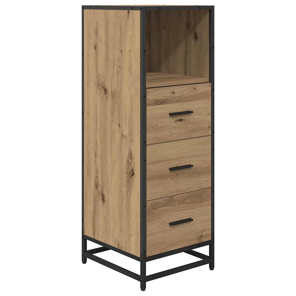 vidaXL Bathroom Furniture Set 4 pcs Artisan Oak Engineered Wood