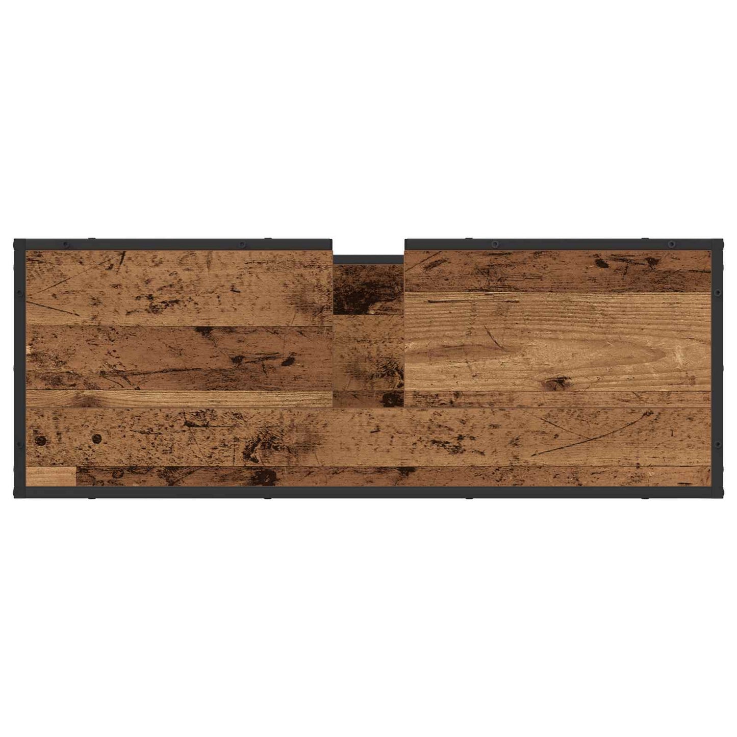 vidaXL Bathroom Furniture Set with Door 2 pcs Old Wood Engineered Wood