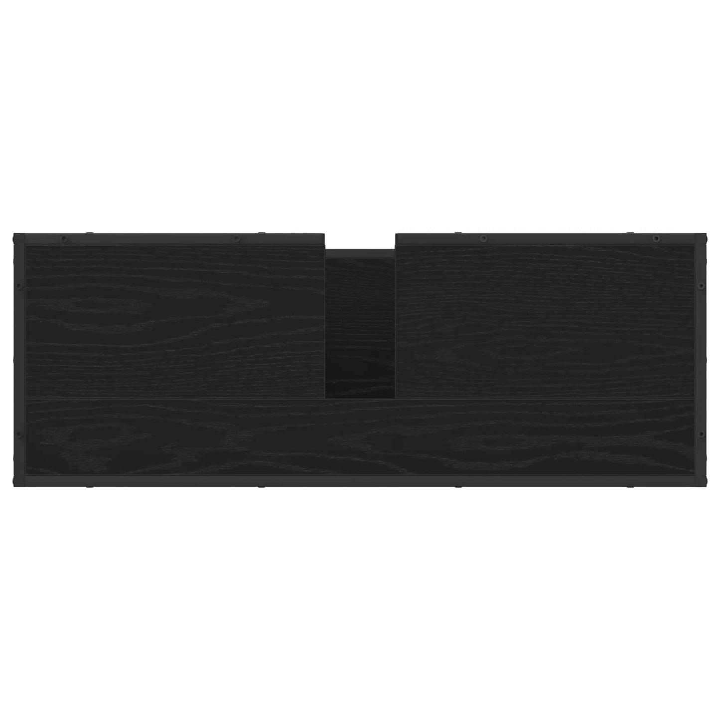 vidaXL Bathroom Furniture Set 2 pcs Black Oak Engineered Wood