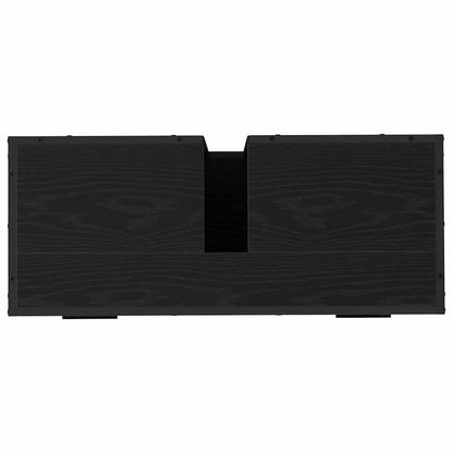 vidaXL Bathroom Furniture Set 2 pcs Black Oak Engineered Wood
