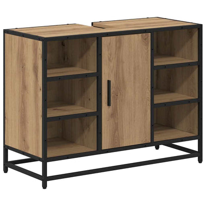 vidaXL Bathroom Furniture Set 3 pcs Artisan Oak Engineered Wood