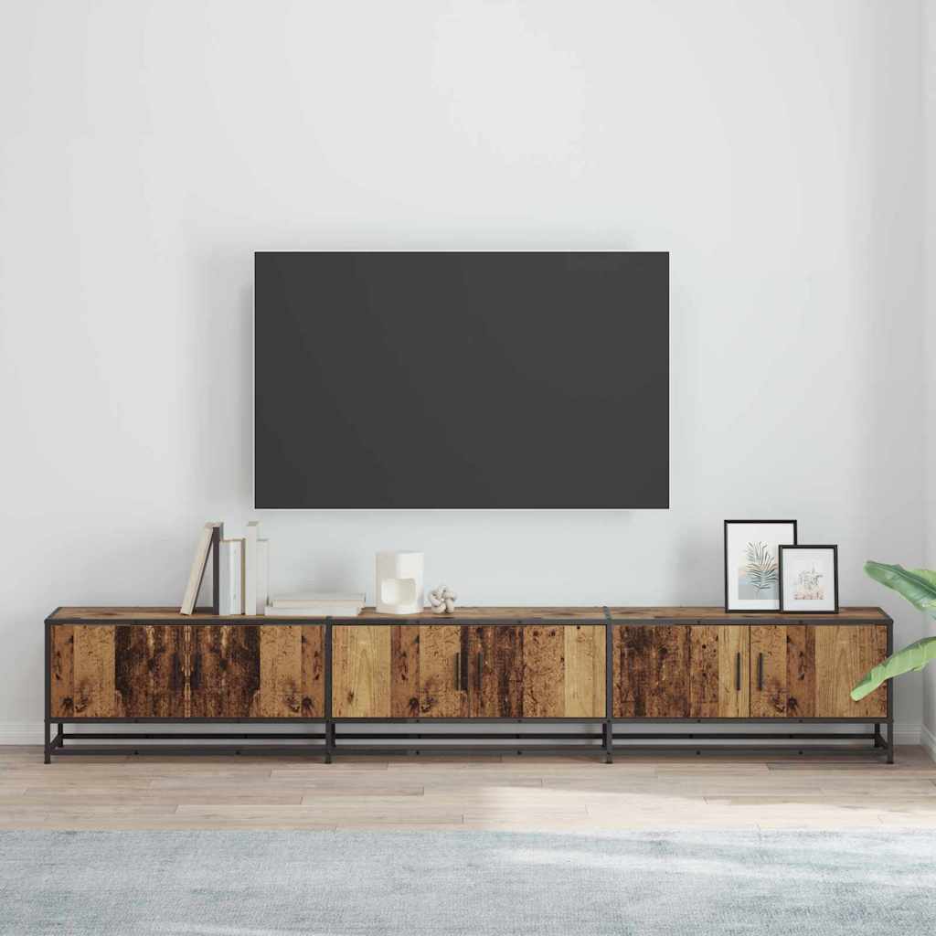 vidaXL TV Units 240 x 35 x 41 cm Old Wood Engineered wood