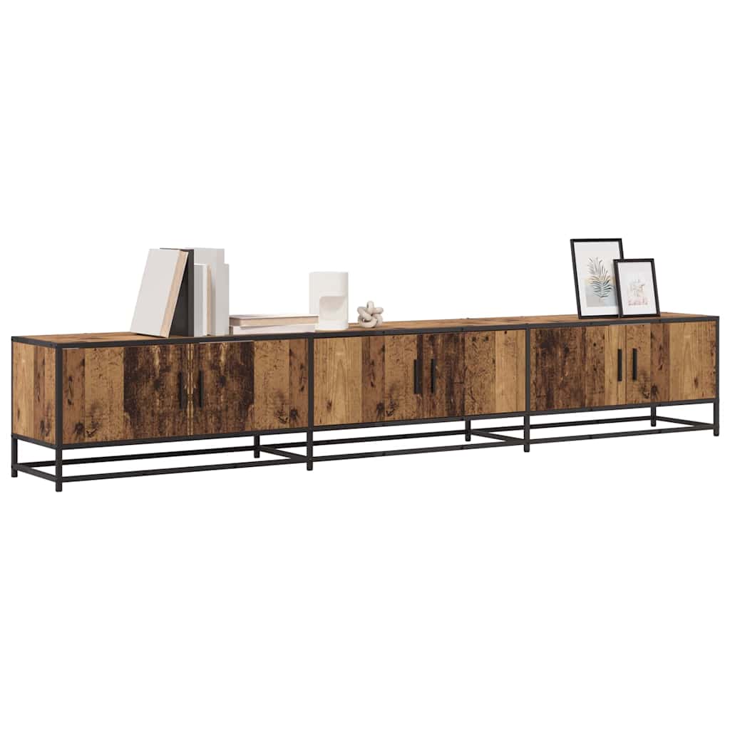 vidaXL TV Units 240 x 35 x 41 cm Old Wood Engineered wood