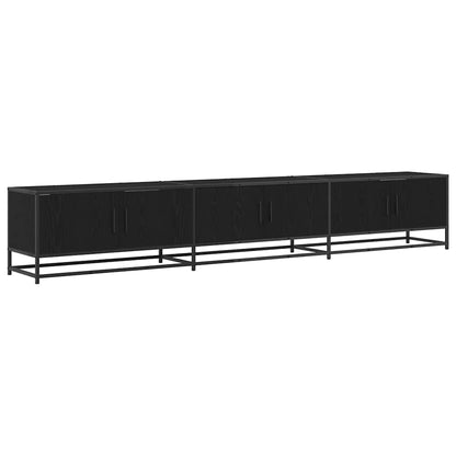 vidaXL TV Units 240 x 35 x 41 cm Black Oak Engineered wood