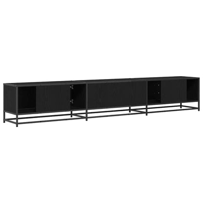 vidaXL TV Units 240 x 35 x 41 cm Black Oak Engineered wood